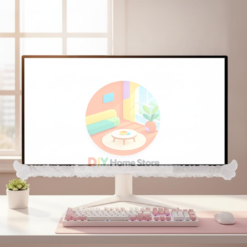 Setup Desk Monitor - Cornice decorativa per monitor in pizzo