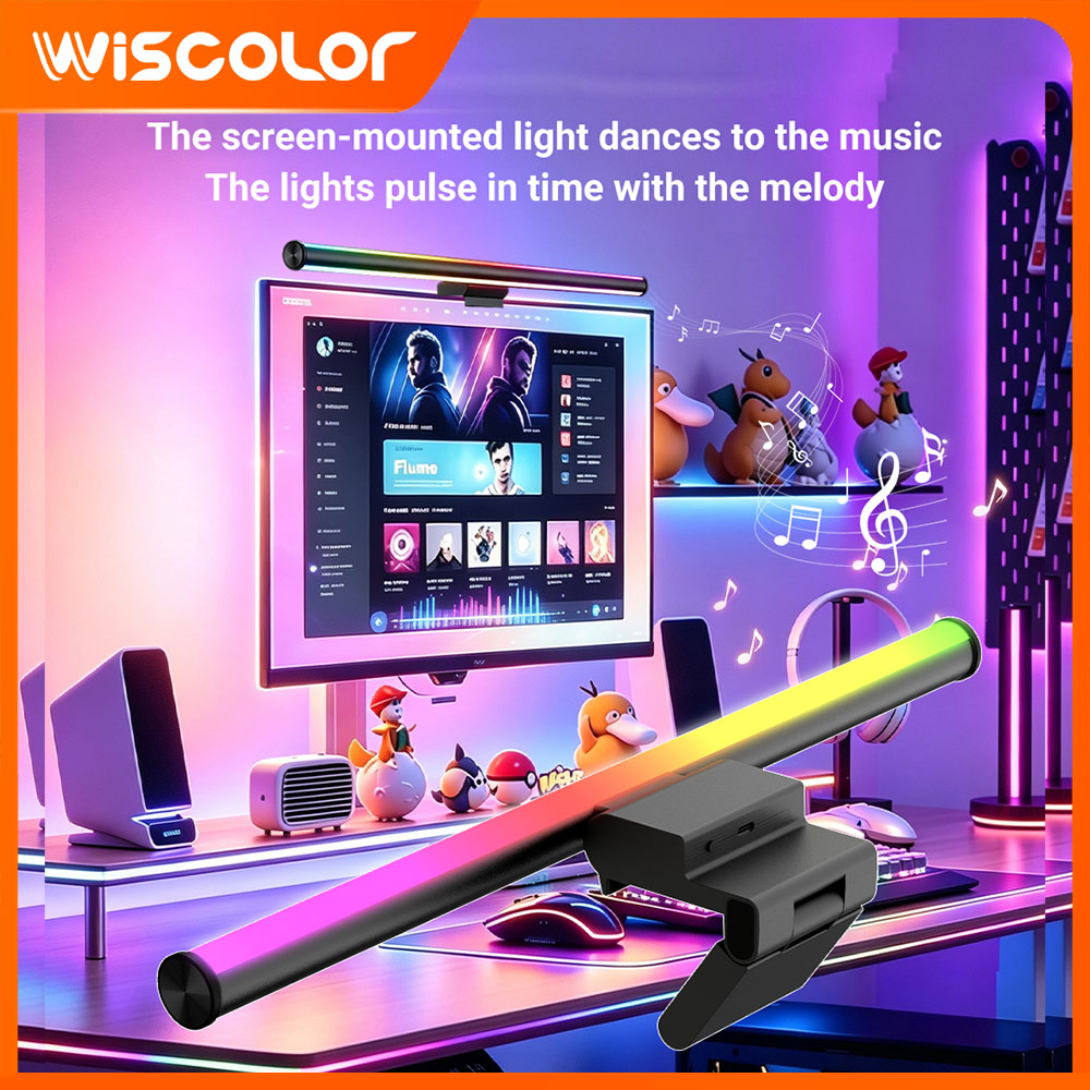 Setup Desk Monitor - Barra luminosa RGBIC con controllo Wi-Fi,