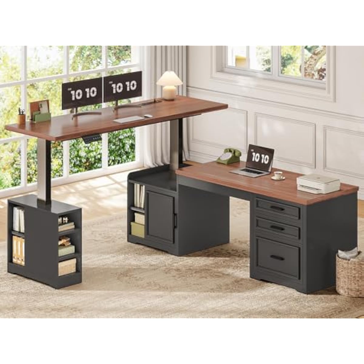 Scrivania elettrica regolabile - Desk Setup L Shaped recensione e prezzo