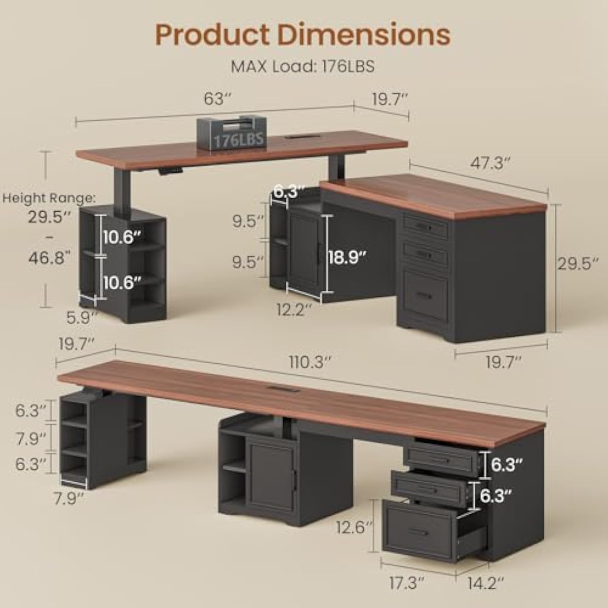 Scrivania elettrica regolabile - Desk Setup L Shaped recensione e prezzo