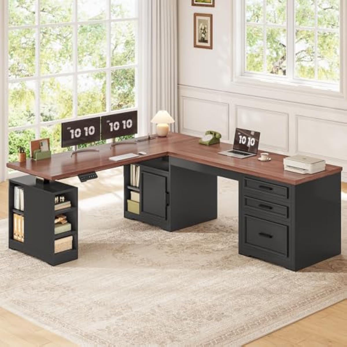 Scrivania elettrica regolabile - Desk Setup L Shaped recensione e prezzo