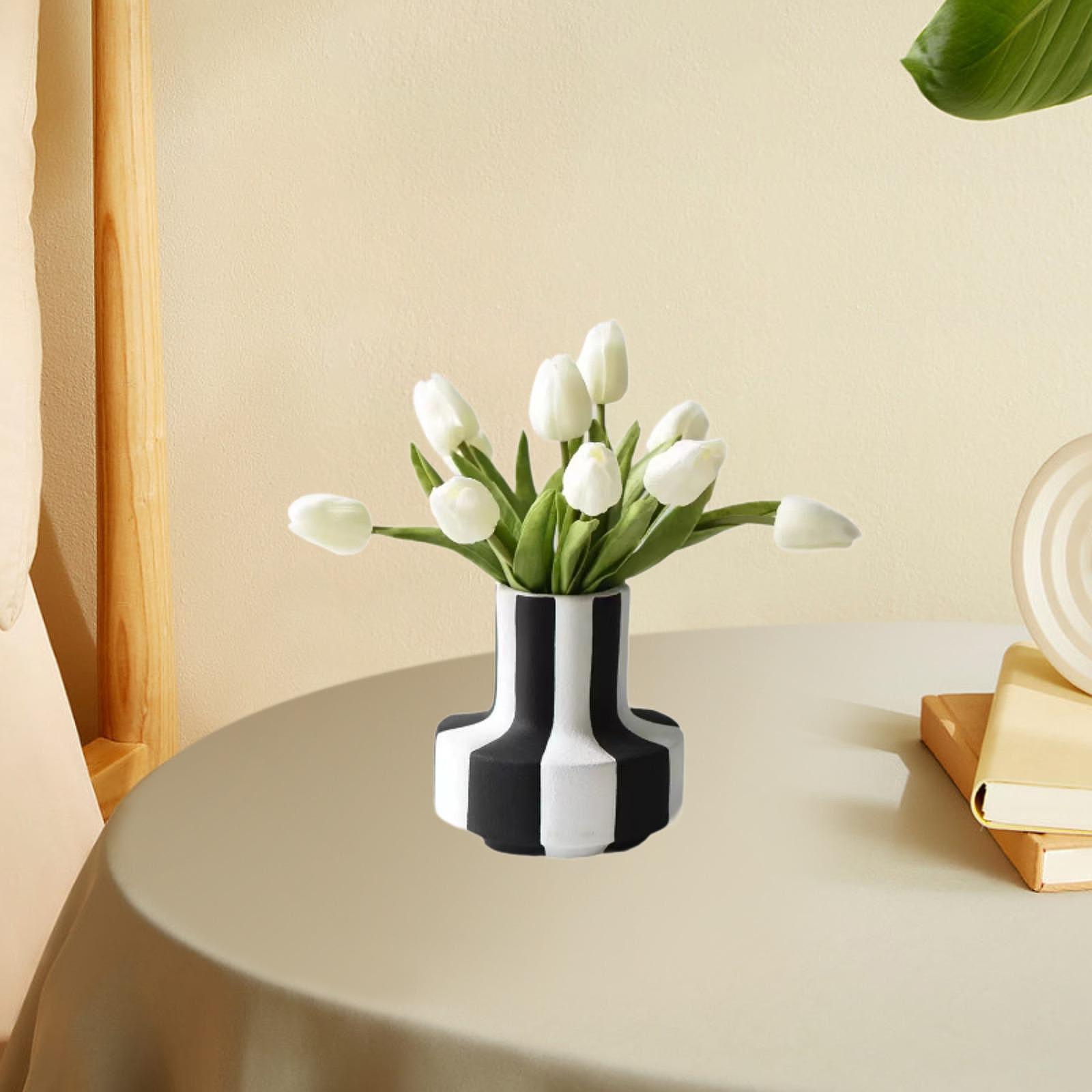 Elegante Vaso a Righe Bianche  - Desk Setup Minimalist recensione e prezzo